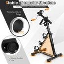 Pedal Exerciser with Adjustable Resistance for Arm and Leg Workout-Orange by LJGDeals