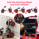 Pedal Powered 4-Wheel Toy Car with Adjustable Steering Wheel and Seat-Red by LJGDeals