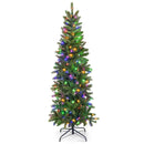 Pencil Christmas Tree with 180 Warm White and Multi-color LED Lights by LJGDeals