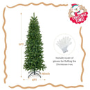 Pencil Christmas Tree with 180 Warm White and Multi-color LED Lights by LJGDeals