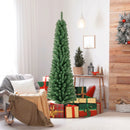 Pencil Christmas Tree with Memory Wire Branch Tips and Warm LED Lights by LJGDeals