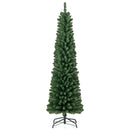 Pencil Christmas Tree with Memory Wire Branch Tips and Warm LED Lights by LJGDeals