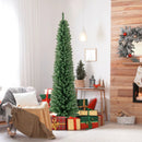 Pencil Christmas Tree with Memory Wire Branch Tips and Warm LED Lights by LJGDeals