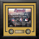 NHL Hockey Photo Picture Frame Kit - Pittsburgh Penguins (Yellow Matting, Black Trim) by Dynasty Sports & Framing