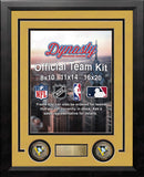 NHL Hockey Photo Picture Frame Kit - Pittsburgh Penguins (Yellow Matting, Black Trim) by Dynasty Sports & Framing