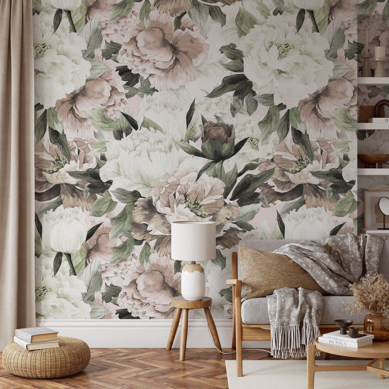 Watercolor Peony Bestselling Wallpaper Peel and Stick