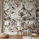 Watercolor Peony Bouquet Wallpaper Peel and Stick