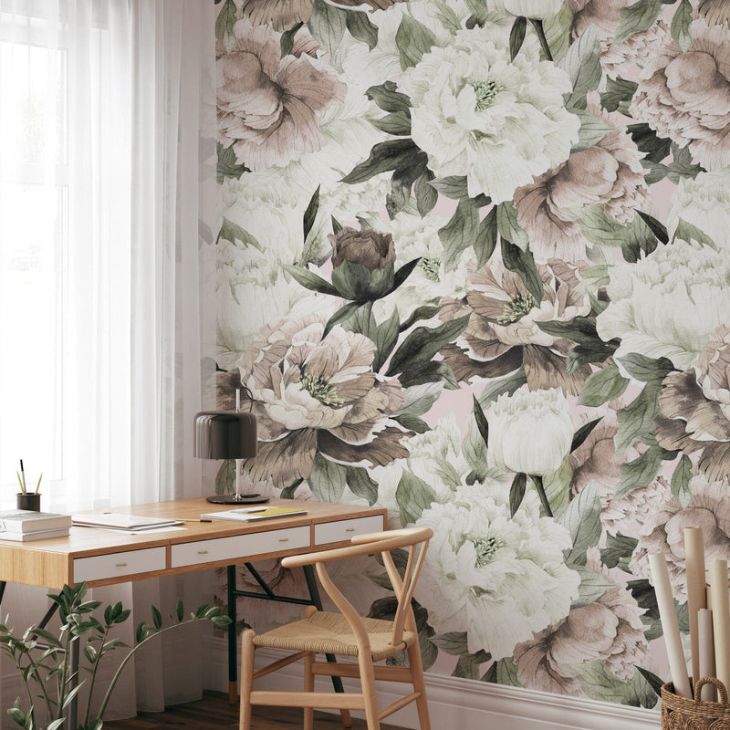 Watercolor Peony Bestselling Wallpaper Peel and Stick