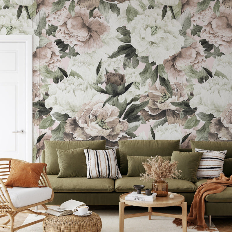 Watercolor Peony Bestselling Wallpaper Peel and Stick