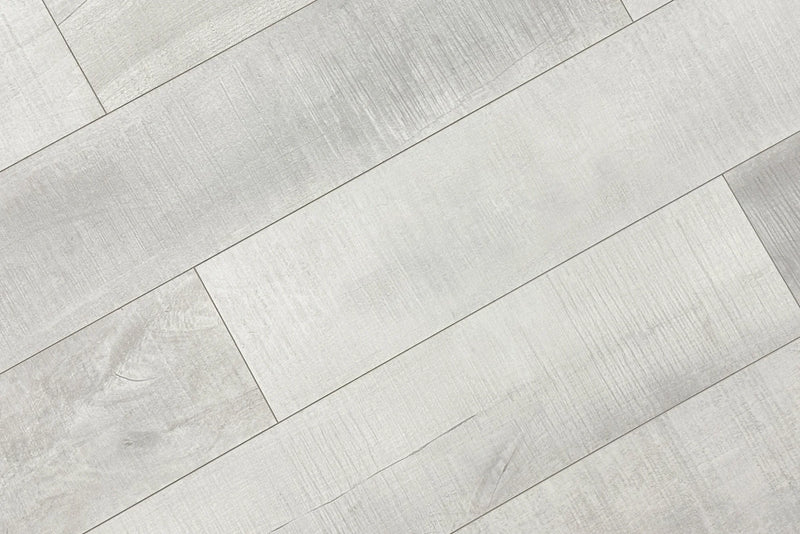 Perfect White Embossed Matte 7.75"x48" Waterproof Laminate Flooring 14mm - Sum