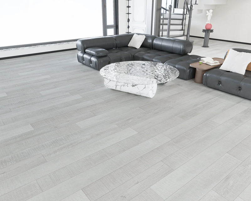 Perfect White Embossed Matte 7.75"x48" Waterproof Laminate Flooring 14mm - Sum