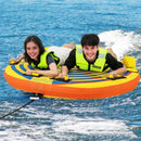 1 or 2 Person Inflatable Towable Tube for Boating with Quick Connector by LJGDeals