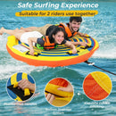1 or 2 Person Inflatable Towable Tube for Boating with Quick Connector by LJGDeals