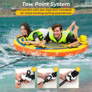 1 or 2 Person Inflatable Towable Tube for Boating with Quick Connector by LJGDeals