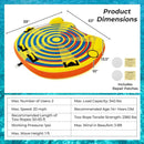 1 or 2 Person Inflatable Towable Tube for Boating with Quick Connector by LJGDeals
