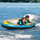 3-Person Inflatable Boat Tube Towable Platform with Double Valves by LJGDeals