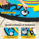 3-Person Inflatable Boat Tube Towable Platform with Double Valves by LJGDeals