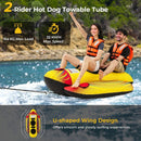 1 or 2 Person Inflatable Towable Tube Banana Boat for Boating by LJGDeals