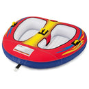 1 or 2 Person Inflatable Towable Tube for Boating with Drainage by LJGDeals