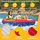1 or 2 Person Inflatable Towable Tube for Boating with Drainage by LJGDeals