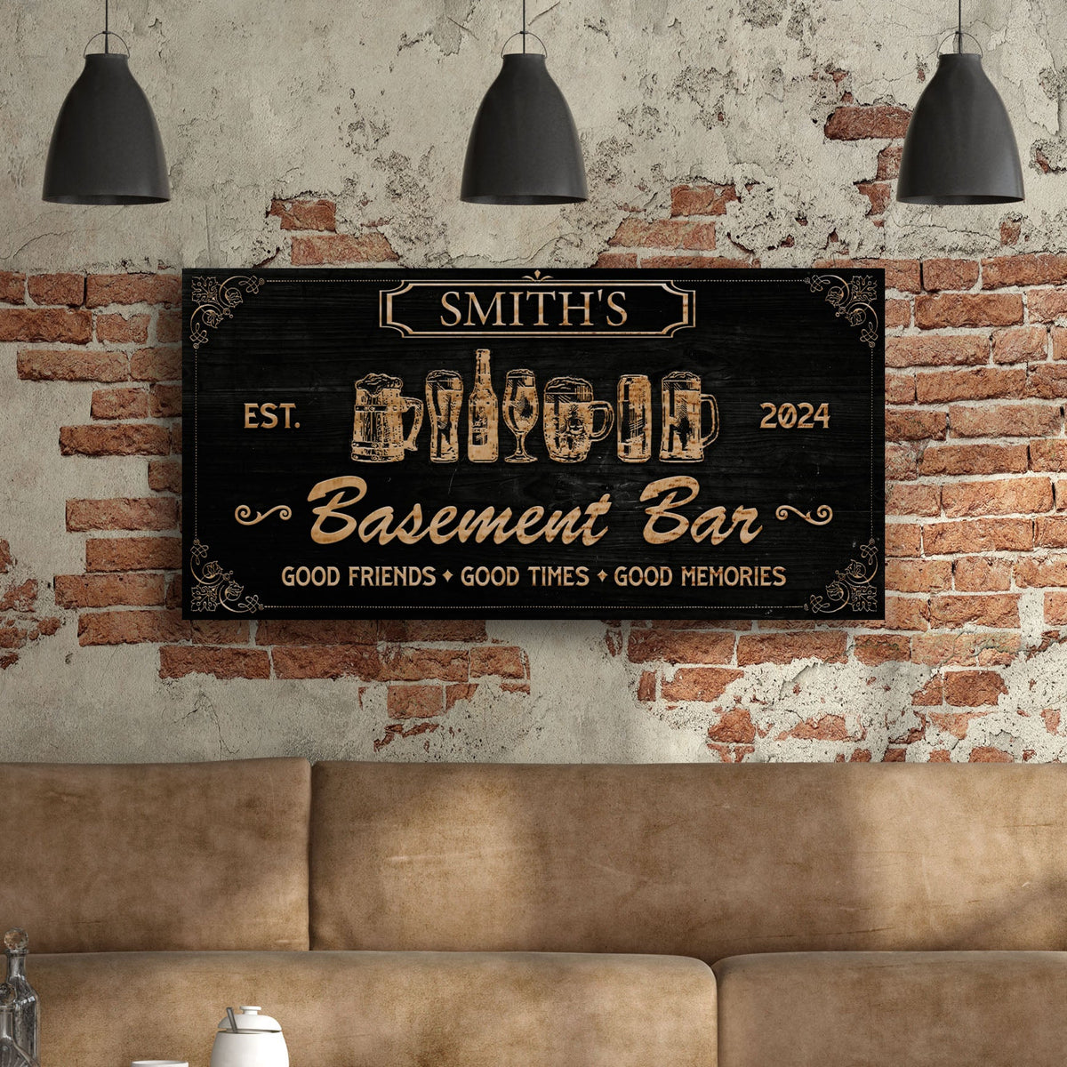 Personalized Basement Bar Sign II, photo 3 of 7