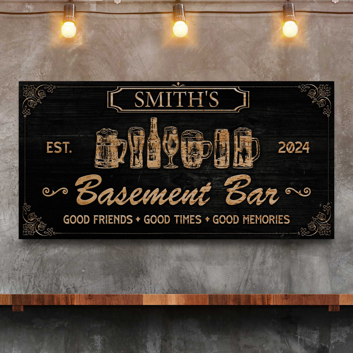 Personalized Basement Bar Sign II, photo 2 of 7