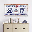 Personalized Football Scoreboard Sign