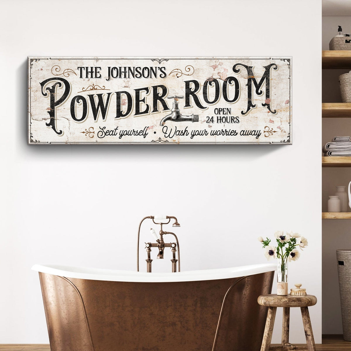 Personalized Powder Room Sign, photo 3 of 7