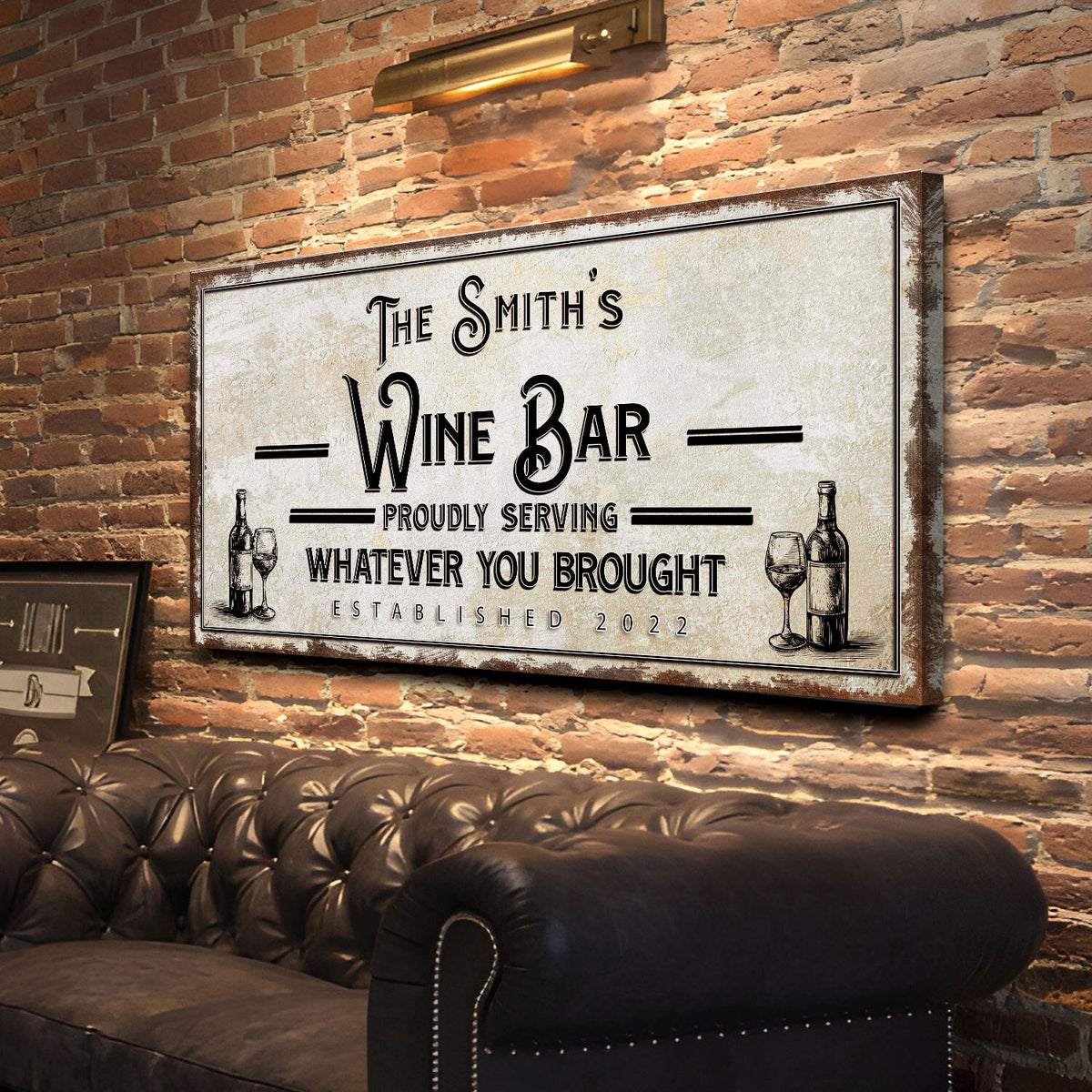 Personalized Wine Bar Sign II, photo 3 of 7