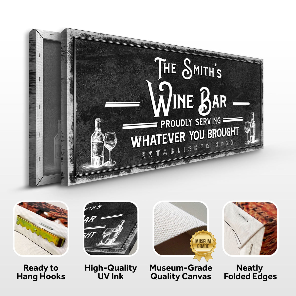 Personalized Wine Bar Sign, photo 4 of 7