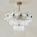 Emerald Art Glass Chandeliers