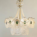 Emerald Art Glass Chandeliers