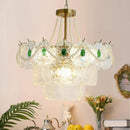 Emerald Art Glass Chandeliers