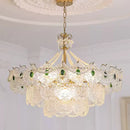 Emerald Art Glass Chandeliers