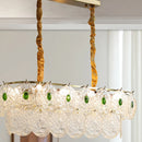 Emerald Art Glass Chandeliers