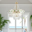 Emerald Art Glass Chandeliers