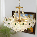 Emerald Art Glass Chandeliers