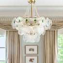 Emerald Art Glass Chandeliers
