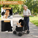 Foldable Pet Stroller for Small to Medium Dogs with Brake by LJGDeals