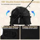 Foldable Pet Stroller for Small to Medium Dogs with Brake by LJGDeals