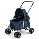 Foldable Pet Stroller for Small to Medium Dogs with Brake by LJGDeals