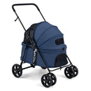 Foldable Pet Stroller for Small to Medium Dogs with Brake by LJGDeals