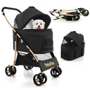 3-In-1 Pet Stroller with Removable Car Seat Carrier-Black by LJGDeals