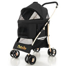 3-In-1 Pet Stroller with Removable Car Seat Carrier-Black by LJGDeals