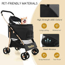 3-In-1 Pet Stroller with Removable Car Seat Carrier-Black by LJGDeals