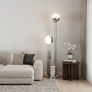 U Shaped Base Double Sphere Floor Lamp