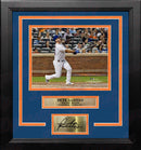 Pete Alonso Record-Breaking Home Run New York Mets 8" x 10" Framed Photo with Engraved Autograph by Dynasty Sports & Framing