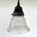 Petite Hobnail 1940's Glass Pendant Light