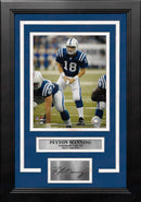 Peyton Manning Under Center Indianapolis Colts 8x10 Framed Football Photo with Engraved Autograph by Dynasty Sports & Framing