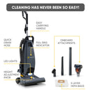 Prolux Phantom Commercial Bagged Upright Sealed HEPA Pet Vacuum for Professional Cleaners by Prolux Cleaners